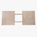 Extendable Sawyer Solid Wood Farmhouse Dining Table for 4 to 8 People - Natural Oak