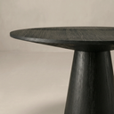 59" Hazel Round Dining Table, Black Oak