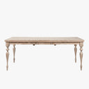 Extendable Granham Solid Wood Farmhouse Dining Table for 4 to 8 People - Natural Oak