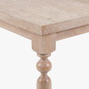 Extendable Granham Solid Wood Farmhouse Dining Table for 4 to 8 People - Natural Oak