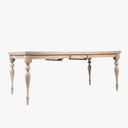 Extendable Granham Solid Wood Farmhouse Dining Table for 4 to 8 People - Natural Oak
