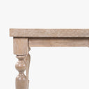Extendable Granham Solid Wood Farmhouse Dining Table for 4 to 8 People - Natural Oak