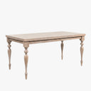 Granham Solid Wood Farmhouse Dining Table for 4 to 6 People - Natural Oak