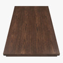 Sawyer Solid Wood Farmhouse Dining Table for 4 to 6 People - Walnut Brown
