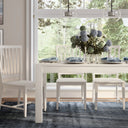 Grayson Real Solid Wood Dining Table for 4 to 6 People - Creamy White Oak