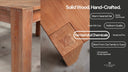 Grayson Caramel Oak Modern Rustic Dining Table