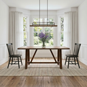 72" Trestle Dining Table, Espresso Walnut Brown