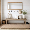 Newberry Orchard Distressed Dining Bench, Salvaged Natural Oak