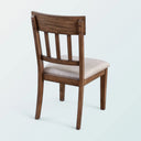 Better Wood Donham Upholstered Side Chairs, Set of 2, Deep Chestnut Brown