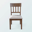 Better Wood Donham Upholstered Side Chairs, Set of 2, Deep Chestnut Brown