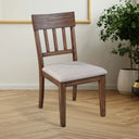 Better Wood Donham Upholstered Side Chairs, Set of 2, Deep Chestnut Brown