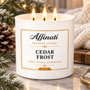Cedar Frost 3-Wick Candle