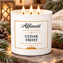 Cedar Frost 3-Wick Candle