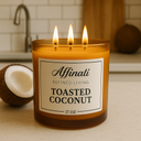 Toasted Coconut 3-Wick Candle – 17 oz
