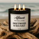 Driftwood &amp; Sea Salt 3-Wick Candle – 17 oz