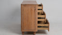 Fluted 6 Drawer Dresser For Bedroom, Chest of Drawers For Adults and Kids