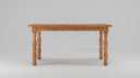Granham Ash Caramel Oak Farmhouse Dining Table