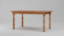 Granham Ash Caramel Oak Farmhouse Dining Table