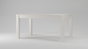 Grayson Creamy White Oak Modern Rustic Dining Table