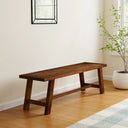 Newberry Orchard Solid Wood Bench, Distressed Walnut