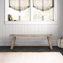 Newberry Orchard Distressed Dining Bench, Salvaged Natural Oak