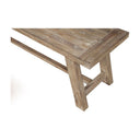 Newberry Orchard Distressed Dining Bench, Salvaged Natural Oak
