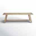 Newberry Orchard Distressed Dining Bench, Salvaged Natural Oak