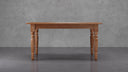 Sawyer Caramel Oak Solid Wood Farmhouse Dining Table