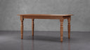 Sawyer Caramel Oak Solid Wood Farmhouse Dining Table
