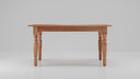 Sawyer Caramel Oak Solid Wood Farmhouse Dining Table