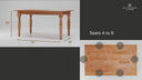Sawyer Caramel Oak Solid Wood Farmhouse Dining Table