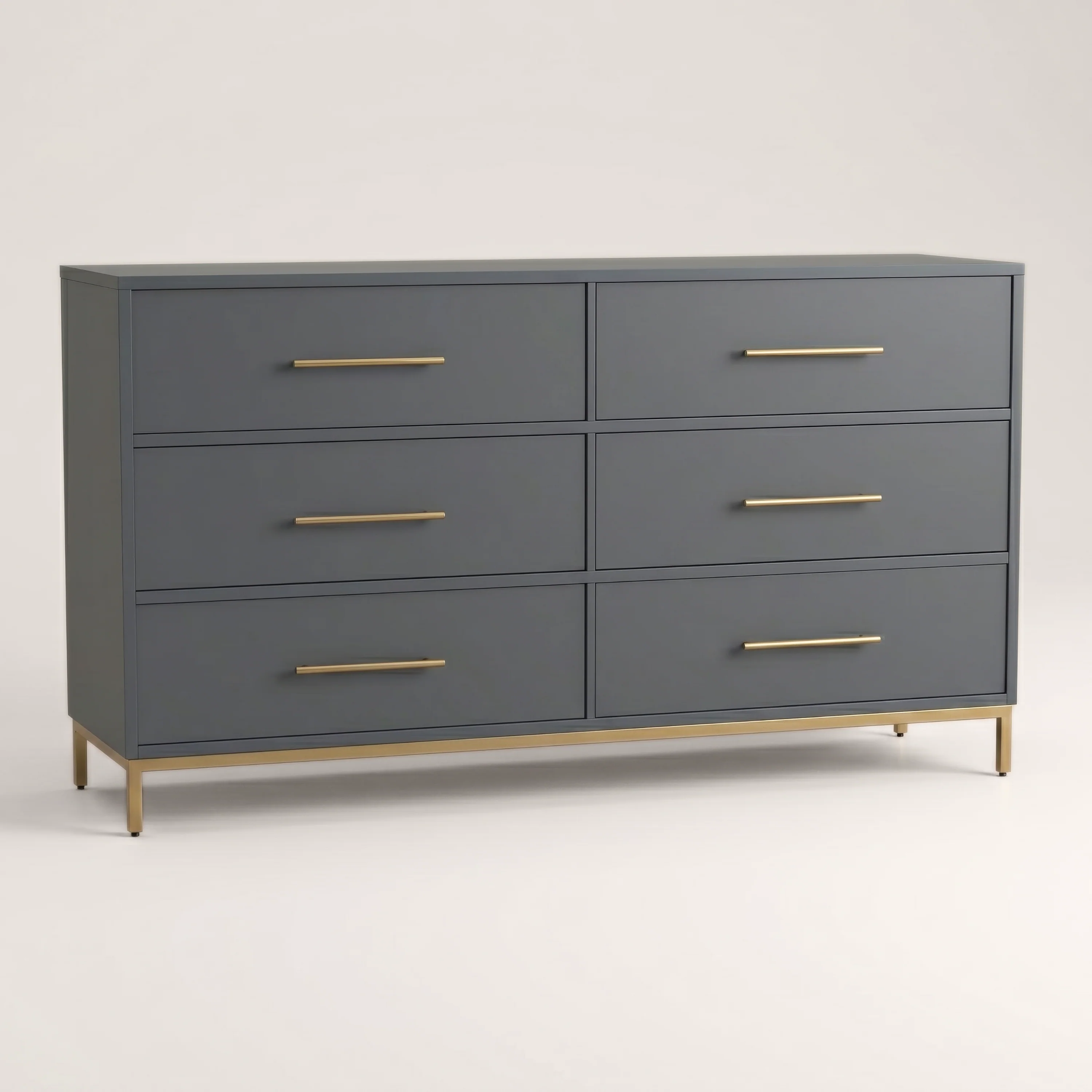 Better Wood 6-Drawer Dresser, Dusty Blue
