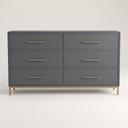 Better Wood 6-Drawer Dresser, Dusty Blue