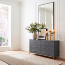 Better Wood 6-Drawer Dresser, Dusty Blue