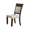 Better Wood Upholstered Dining Chairs, Solid Wood Side Chairs, Set of 2, Espresso