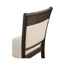 Better Wood Upholstered Dining Chairs, Solid Wood Side Chairs, Set of 2, Espresso