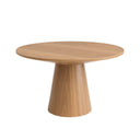 47" Hazel Round Dining Table, Natural Oak