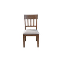 Better Wood Donham Upholstered Side Chairs, Set of 2, Deep Chestnut Brown