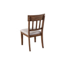 Better Wood Donham Upholstered Side Chairs, Set of 2, Deep Chestnut Brown