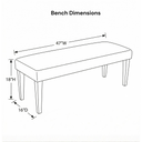 Kilim Upholstered Farmhouse Bench With Wooden Legs