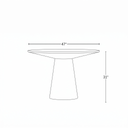 47" Hazel Round Dining Table, Natural Oak