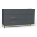 Better Wood 6-Drawer Dresser, Dusty Blue