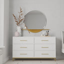Better Wood 6-Drawer Dresser, Creamy White