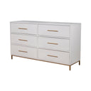 Better Wood 6-Drawer Dresser, Creamy White