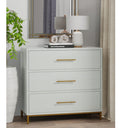 Better Wood 3-Drawer Small Chest, Creamy White