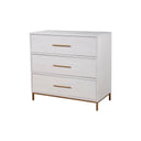 Better Wood 3-Drawer Small Chest, Creamy White