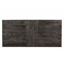 Better Wood 88" Wide Rectangular Pedestal Dining Table, Charcoal Oak