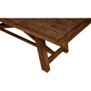 Newberry Orchard 83"-103" Wide Solid Wood Extendable Dining Table, Distressed Pecan Oak