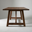 72" Trestle Dining Table, Espresso Walnut Brown