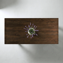72" Trestle Dining Table, Espresso Walnut Brown